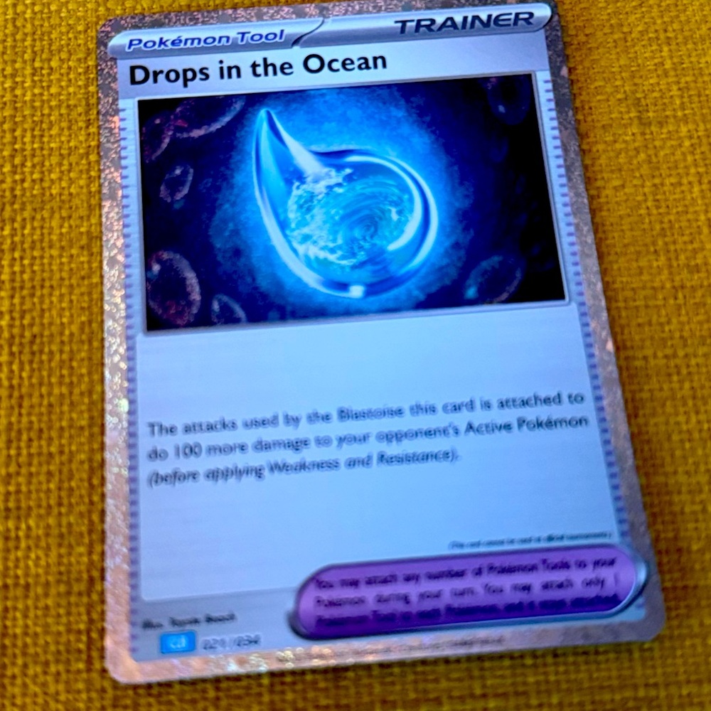 Drops in the ocean Pokemon card